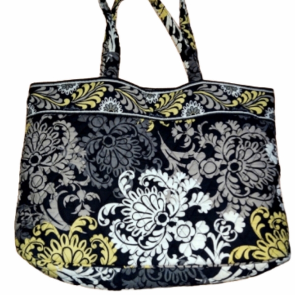 Vera Bradley Handbags - Vera Bradley Bag Yellow Black White Paisley